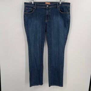 Bitten by Sarah Jessica Parker Plus Blue Stretch Straight Leg Jeans Size 16